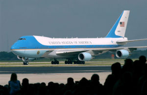 有“空中白宮”之稱的美國總統專機“空軍一號”