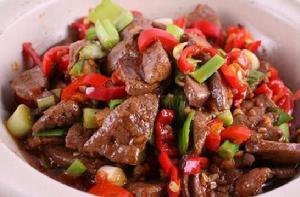 暴炒豬肝 暴炒豬肝