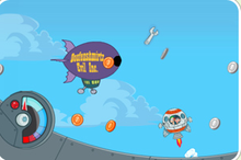 飛哥與小佛火箭升空