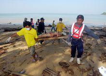 海嘯過後的情景