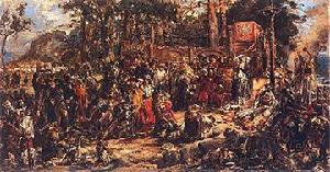 （圖）“立陶宛的洗禮”，由揚·馬特耶科繪