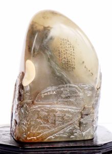 微畫雕《新月又如眉》