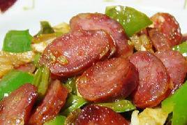 香炒臘腸 香炒臘腸