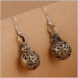 星月神話復古圖騰雕花耳墜