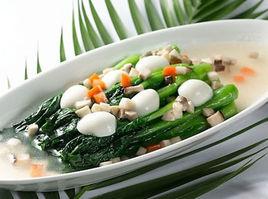 鵪鶉蛋燒油菜 鵪鶉蛋燒油菜