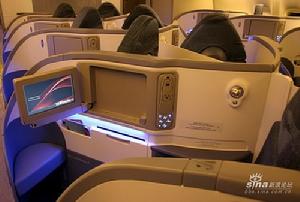 波音787夢想飛機客艙內設備