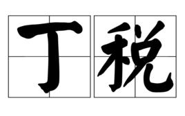 丁稅 丁稅