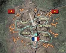 奠邊府戰役示意圖