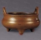 清道光沖天耳三足爐