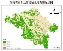 灌溪鎮土地利用分類圖