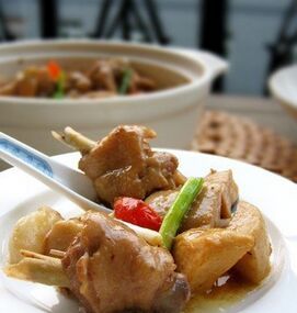 杏鮑菇豉香雞 杏鮑菇豉香雞