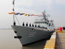 三門峽號護衛艦入列儀式