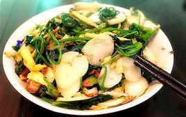 菠菜炒年糕 菠菜炒年糕