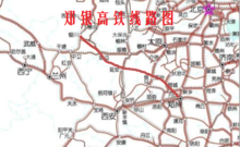 鄭銀高鐵線路規劃圖