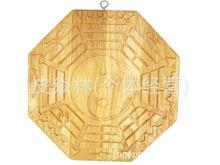 文王精雕桃木八卦鏡