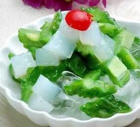 蔥拌蘆薈片 蔥拌蘆薈片