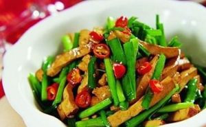 韭菜炒五香乾 韭菜炒五香乾