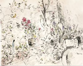 清余省桐蟬圖 清余省桐蟬圖