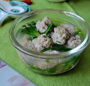 百年面道之茼蒿麵條魚丸湯 百年面道之茼蒿麵條魚丸湯