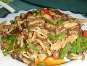 炒滑子菇 炒滑子菇