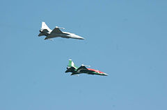 兩架JF-17於巴基斯坦上空。