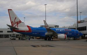 維珍藍航空第五十架波音737客機，是唯一一架塗上藍色的維珍藍航空客機