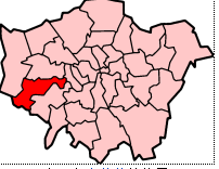 本區在大倫敦的位置 