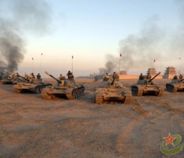 （圖）蘭州軍區部隊演習