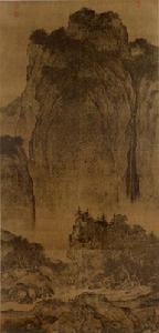 宋范寬溪山行旅圖 宋范寬溪山行旅圖