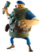 投彈兵、烈焰戰車和極凍先鋒