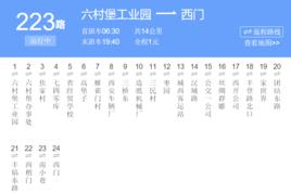 西安公交223路 西安公交223路