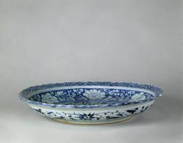 元青花飛鳳麒麟紋盤 元青花飛鳳麒麟紋盤