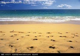 沙灘上的腳跡 沙灘上的腳跡