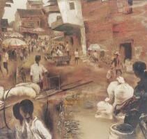 張冬峰〈父老鄉親〉布面油畫