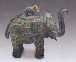 商代子母象尊 商代子母象尊