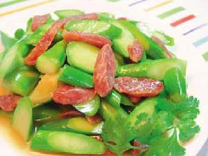 芥蘭頭炒臘腸 芥蘭頭炒臘腸