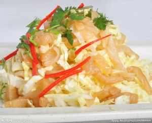 白菜心拌海蜇 白菜心拌海蜇