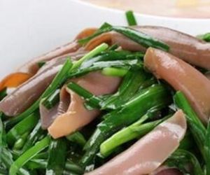 韭菜拌海腸 韭菜拌海腸