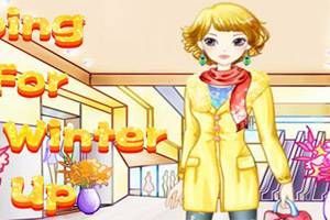 冬季購物女孩 冬季購物女孩