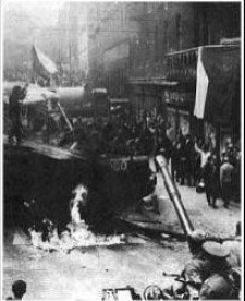 捷克斯洛伐克人抵禦蘇軍