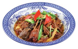 荷芹黑椒油鴨松 荷芹黑椒油鴨松