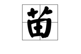 苗[漢語漢字]