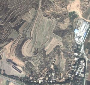 龍山寺遺址衛星圖