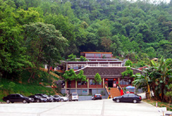 掩映于山林中的就餐環境，令人心曠神怡