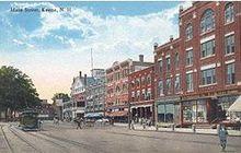 基恩市市中心街貌