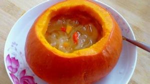 冰糖銀耳南瓜盅 冰糖銀耳南瓜盅