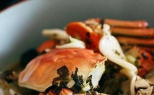 雪菜年糕炒螃蟹 雪菜年糕炒螃蟹