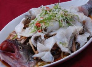 芥末鱸魚蒸豆腐 芥末鱸魚蒸豆腐