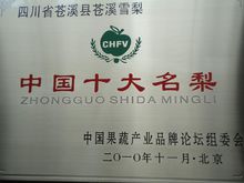 蒼溪縣雪梨榮譽圖集