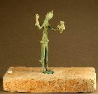 磚座舞蹈人物青銅俑